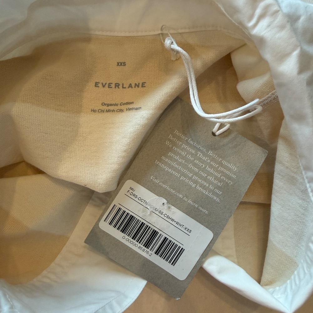 New! EVERLANE The Retro Jersey Polo Shirt Mini Dress 25210 NWT - Picture 7 of 11